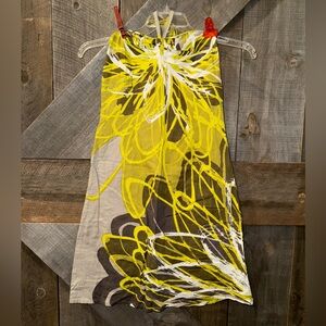 Lola & Liza Vibrant Abstract Flower Print Dress. Size (EU) 38/(US 8).